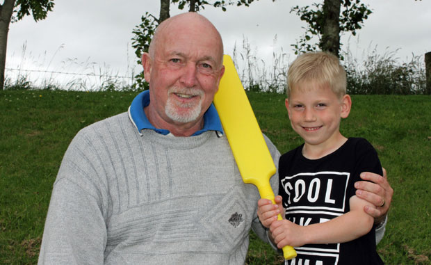 Alan Neill with his grandson