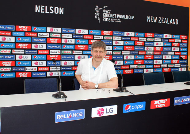 Ian Callender in New Zealand at the 2015 World Cup