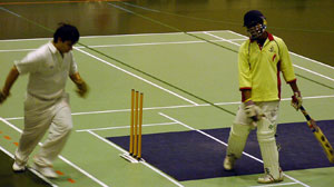 The end for a Belgian batsman (Photo: Barry Chambers)