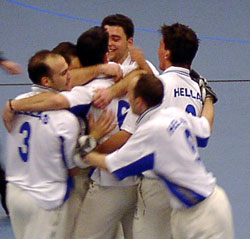 Joy for the Greeks! (Photo: Barry Chambers)