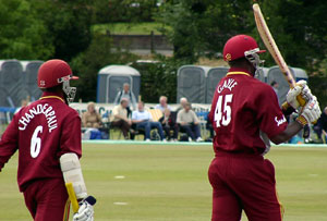 West Indies Openers Chris Gayle and Shivnarine Chanderpaul (©CricketEurope)
