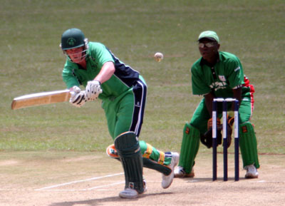 Kevin O'Brien plays through mid wicket (©CricketEurope)