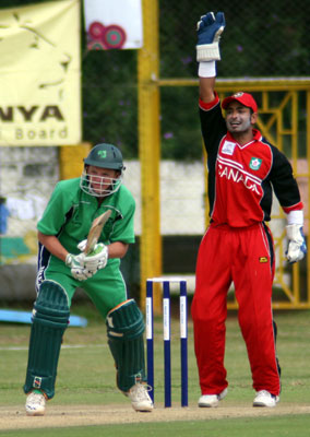 Niall O'Brien is lbw (©CricketEurope)