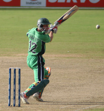 Andrew White cuts a four (©CricketEurope)
