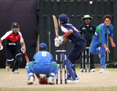 Action from Namibia v Nepal (Photo: CricketEurope)
