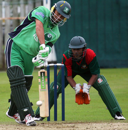 Hit away by Andre Botha (©CricketEurope)