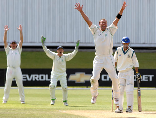 Ireland's Peter Connell appeals for lbw (©ICC)