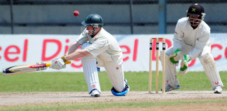 Swept by Niall O'Brien (©Bryan Cummings/DigicelCricket.com)