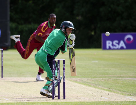 Rory McCann edges David Bernard (©CricketEurope)