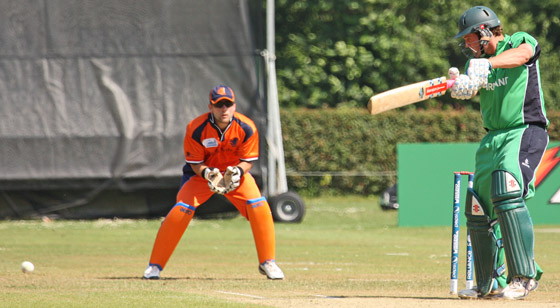 James Hall cuts to point (©CricketEurope)