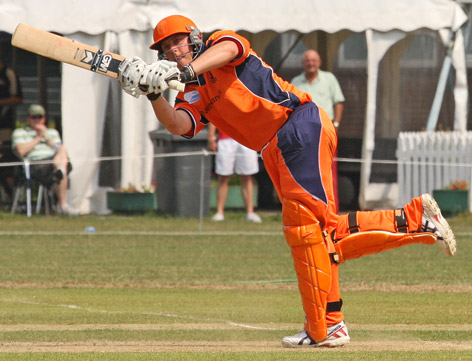 An elegant shot by Wesley Barresi (©CricketEurope)