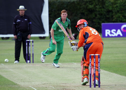 Turned to leg by Tom Heggleman (©CricketEurope)