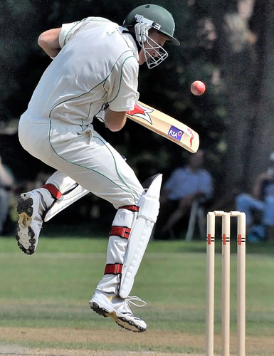 Trent Johnston struck (©Bryan Vandenburg, Cricket Canada)