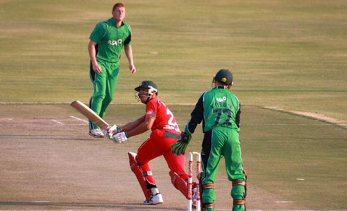 Ed Rainsford hits last ball for six (©Zimbabwe Cricket)