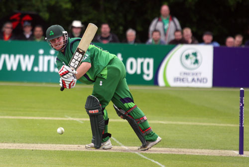 Played through midwicket by Paul Stirling (©CricketEurope)