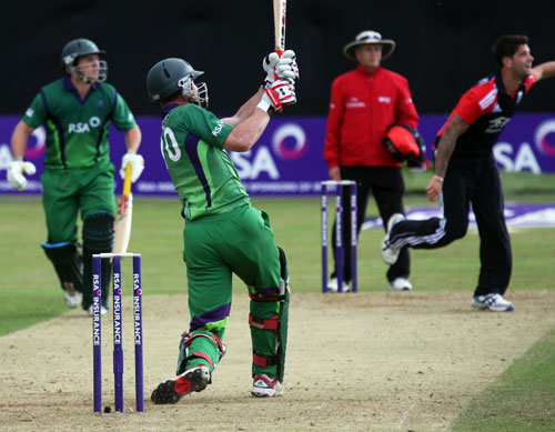 Six hit for John Mooney (©CricketEurope)