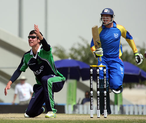 George Dockrell appeals for an lbw (©CricketEurope)