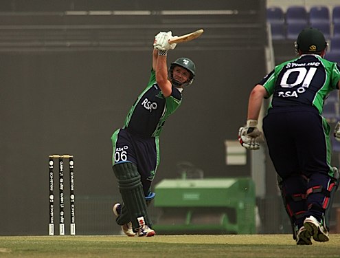 Six hit for William Porterfield (©CricketEurope)