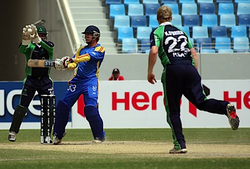 Great take by Gary Wilson standing up (©CricketEurope)