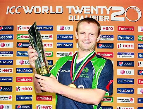 William Porterfield with the trophy (©CricketEurope)