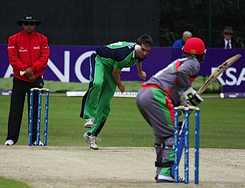 Tim Murtagh opened from the Killester End (©CricketEurope)