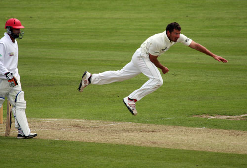 Max Sorensen in full flight (©CricketEurope)