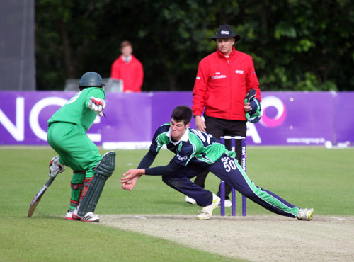 Stopped by George Dockrell (©CricketEurope)