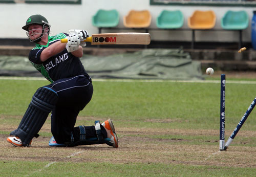 Paul Stirling is bowled (©CricketEurope)