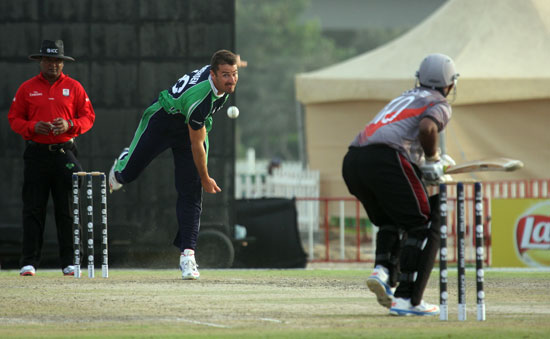 Max Sorensen bowling (©CricketEurope)