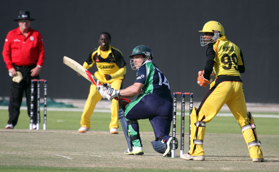 Boundary for Gary Wilson (©CricketEurope)