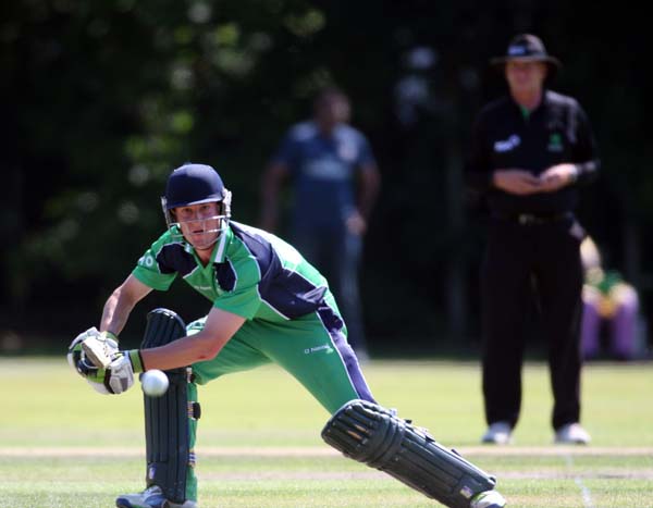 Square driven by Chris Dougherty (©CricketEurope)