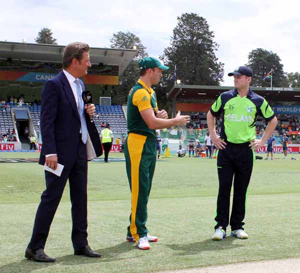 AB De Villiers won the toss and elected to bat (©CricketEurope)