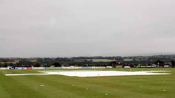 Covers on at Bready (©CricketEurope)