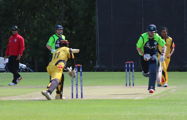 George Dockrell run out (©CricketEurope)