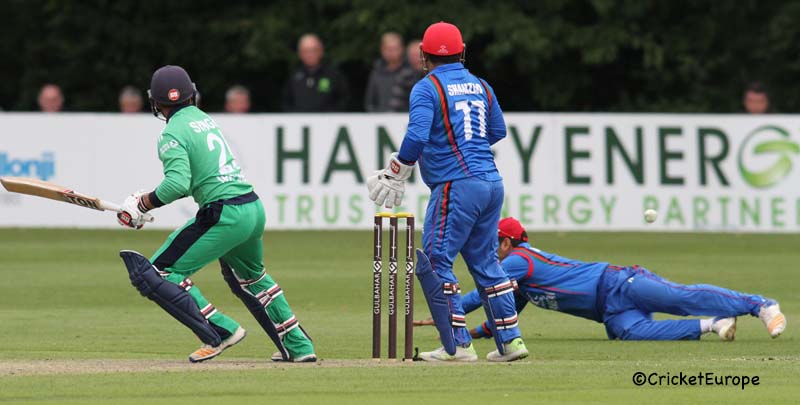 Edged past slip by Singh (©CricketEurope)
