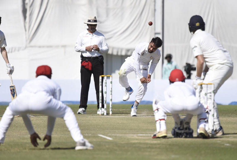 Day 3: Rashid Khan bowling (©ACB/Cricket Ireland)