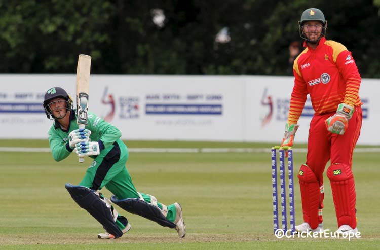 Into the leg side from McCollum (©CricketEurope)