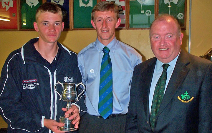 With Scotland's Richie Berrington and Joe Doherty of ICU at the 2004 European Under 17 Championship