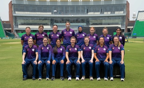 Scotland's team for the recent Women's World Cup Qualifier