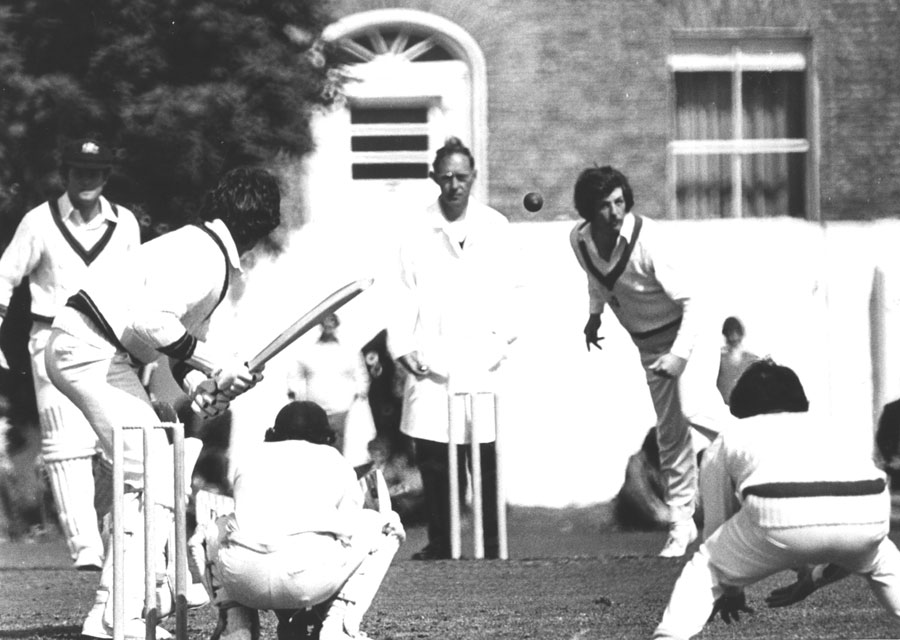 Dermott Monteith bowling