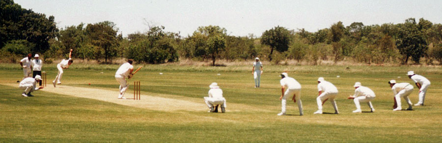 Hugh Milling bowling at Turk Mine (©CricketEurope)