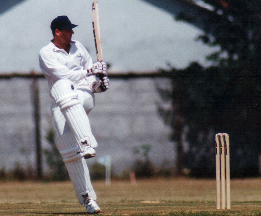 1994 ICC Trophy: Ireland v Papua New Guinea: Ireland batsman Justin Benson (©Andy Gatling)