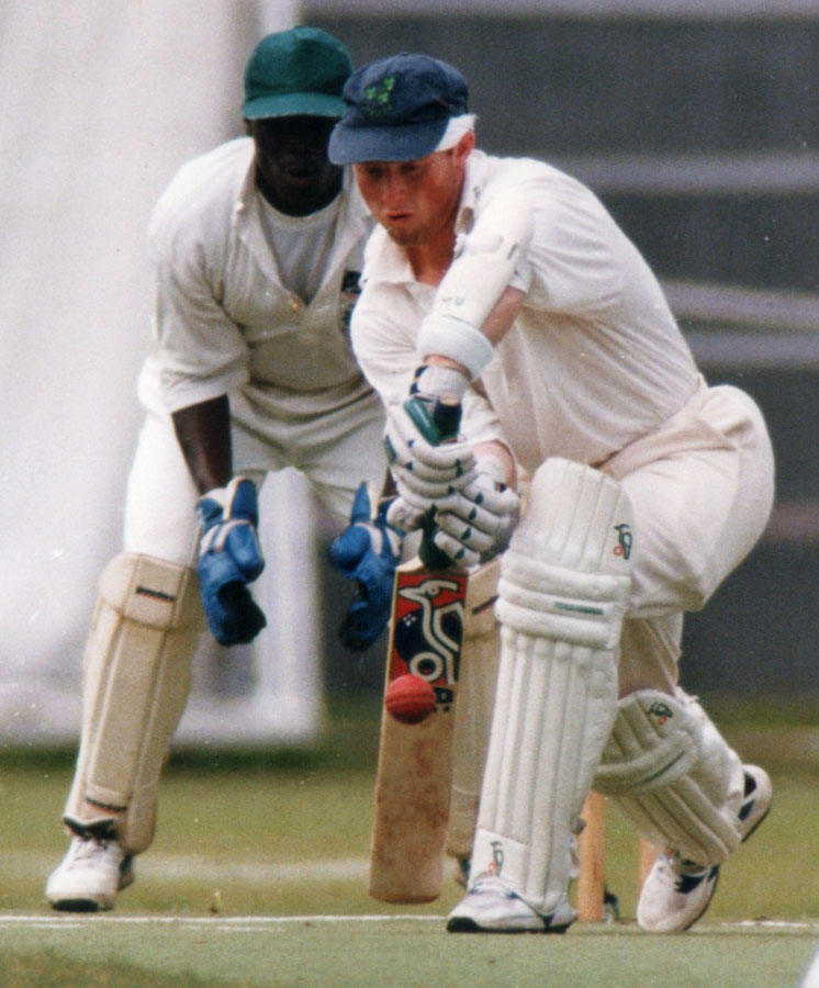 1997 ICC Trophy, Ireland v Kenya: Ireland batsman Neil Doak (©CricketEurope)