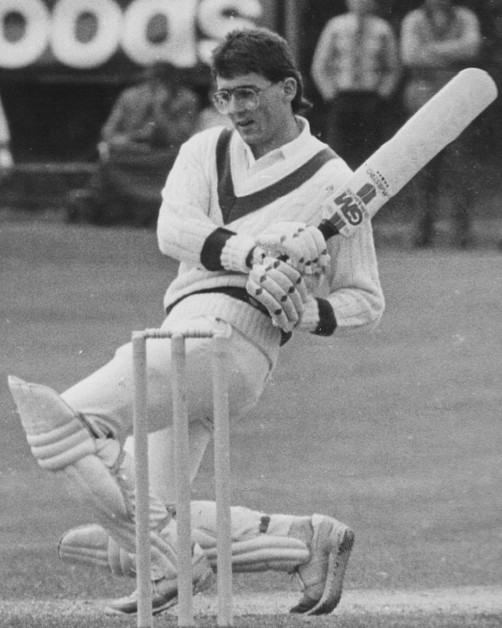1986 Ireland v India: Jon Garth batting for Ireland (©Ulster Cricketer)