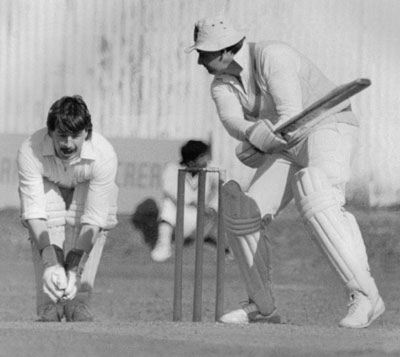 Batting at Woodvale (©Ulster Cricketer)