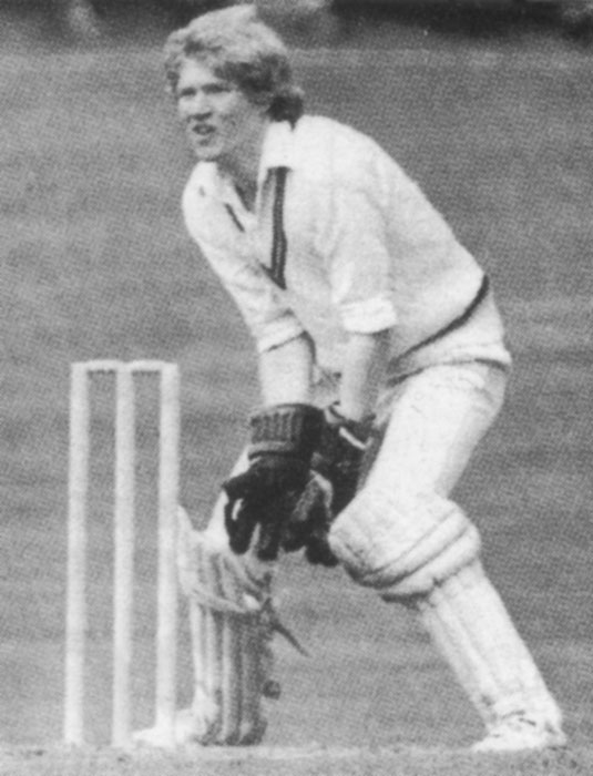 Keeping wicket at Wallace Park, Lisburn
