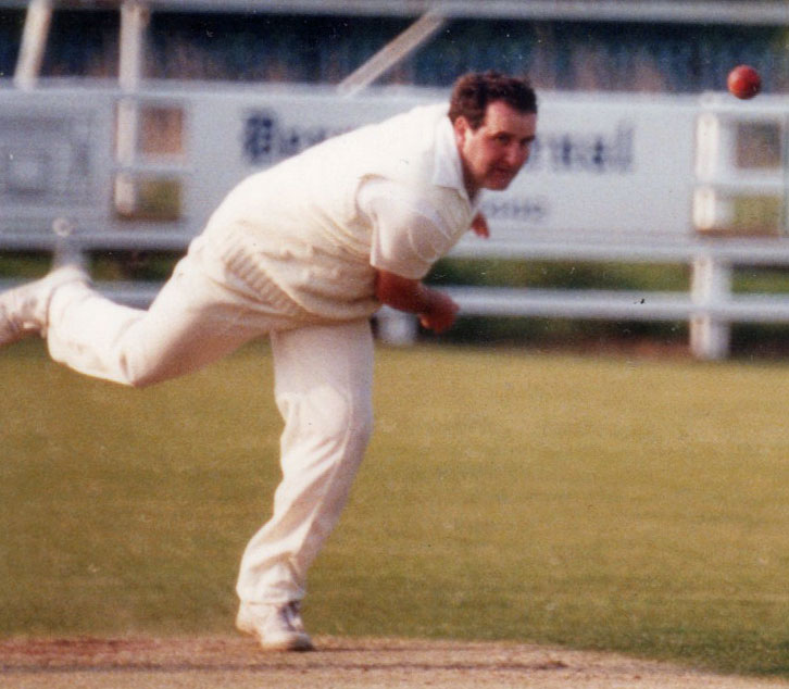 Bowling for Donemana (©Ulster Cricketer)