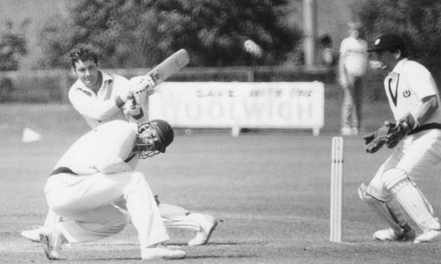 1987 Ireland v Scotland: Junior McBrine on the way to his maiden century for Ireland