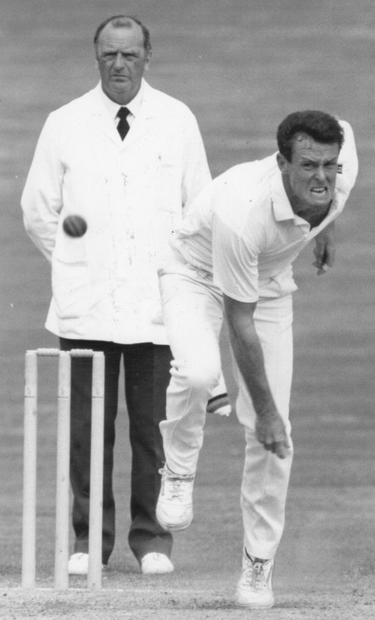 Paul McCrum bowling