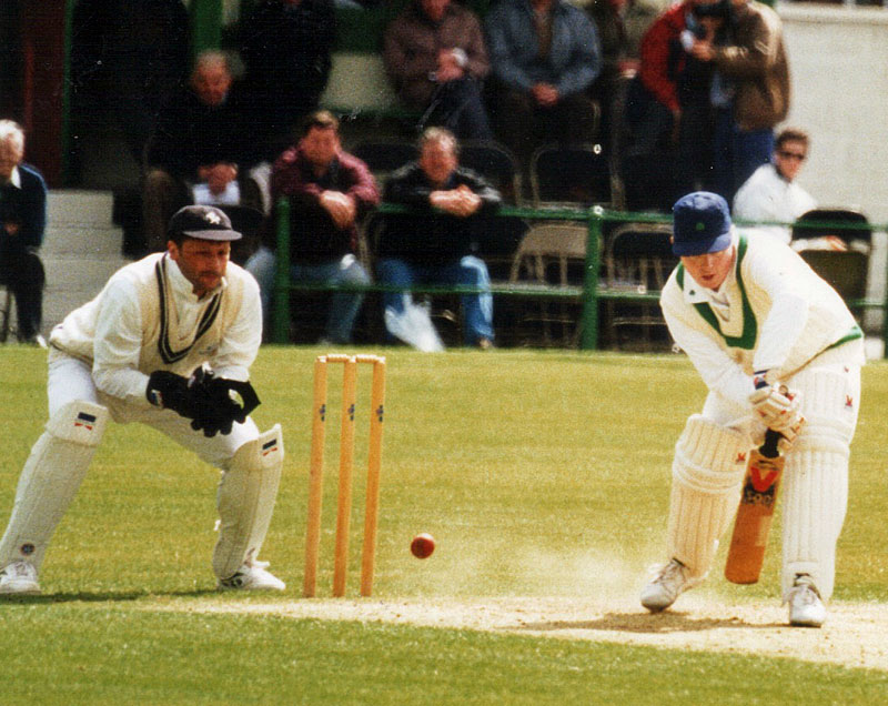 1995 Ireland v Kent (B&H Cup): Brian Millar batting for Ireland (©Clarence Hiles)
